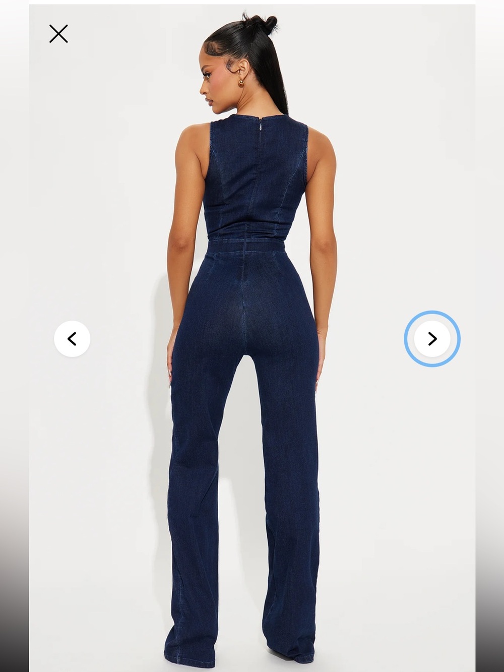Fashion nova Sonya Denim Indigo Jumpsuit - Picture 3 of 5